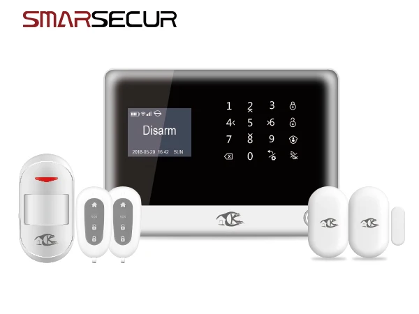 Multi-Language 3G /WIFI/GSM/SMS Burglar Alarm System APP Remote Control