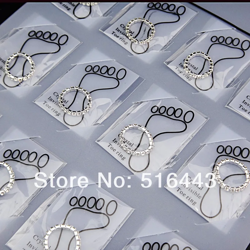 Big Promotions 36pcs Wholesale Jewelry Lots Full Clear Czech  Rhinestones Fashion Stretchy Toe Rings for Womens A-809