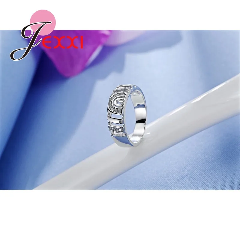 925 Sterling Silver Ring Ring For Women Man Crystal AAAA Wedding Engagement Jewelry Punk Rock Fashion Finger Best Gift