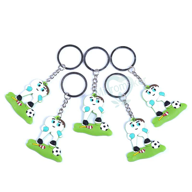 

Dental Football Soccer Player Keychain for Dentist Clinic Gift