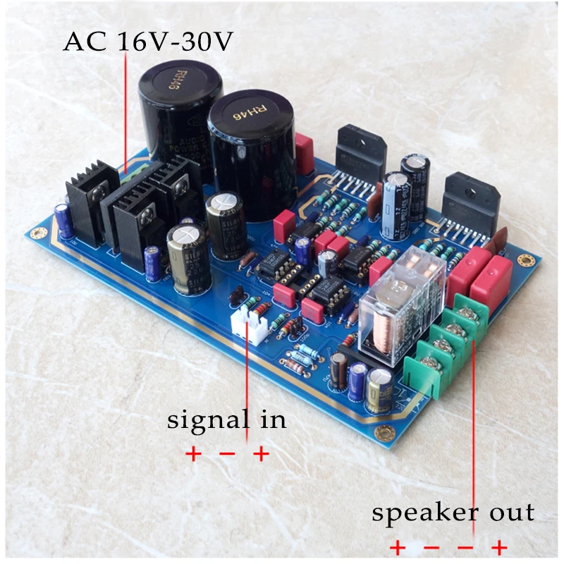 DC servo version LM3886 2.0CH power amplifier board kits CG version