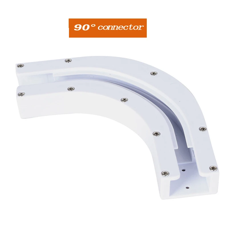 Electric Curtain Track Rail Joint Bracket Connector 90/135 degree U Type and L Type Window for wifi zigbee motor curtain track