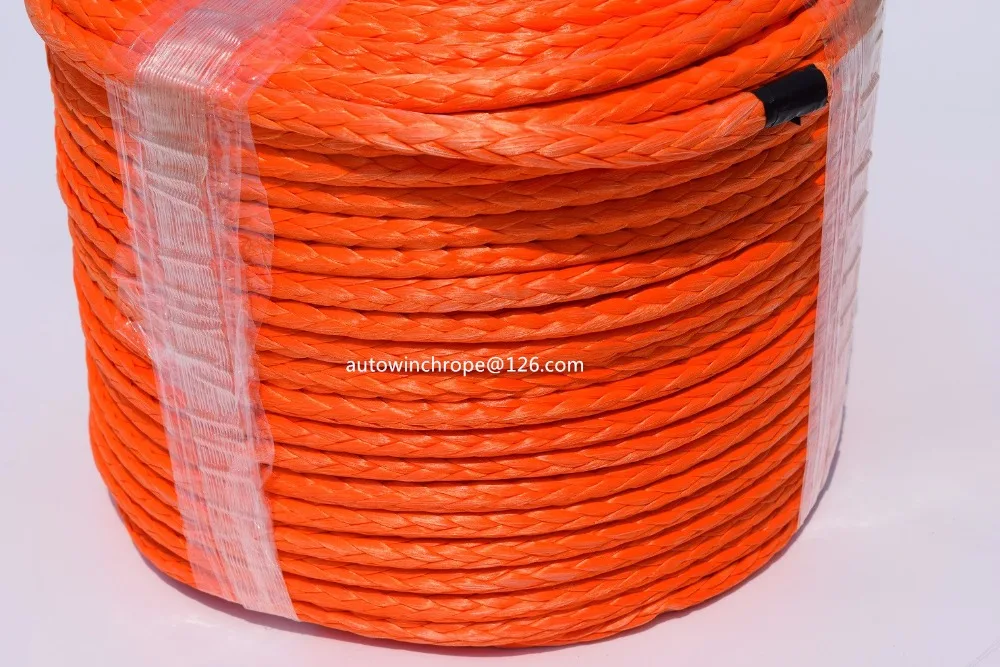 Free shipping High Quality 10mm*100m Synthetic Winch Rope,ATV Winch Rope,Plasma Rope,Winch Line