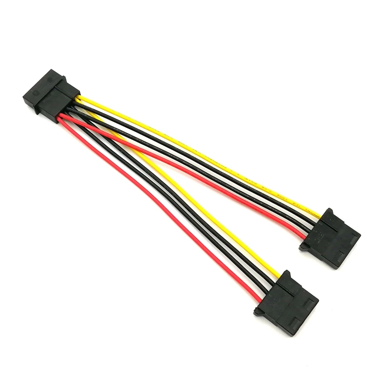 

Angitu 4Pin Molex/IDE Male to 2x Female Y Splitter Power Extension Cable Molex Extension Cables