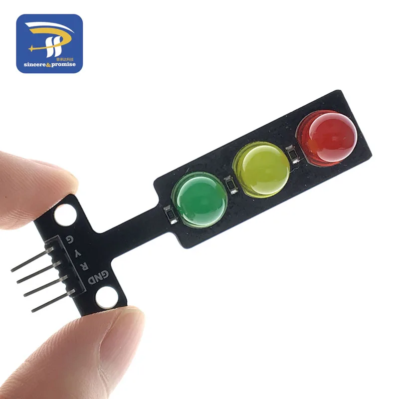 Mini 5V Traffic Light LED Display Module for Arduino Red Yellow Green 5mm LED Mini-Traffic Light for Traffic Light System Model