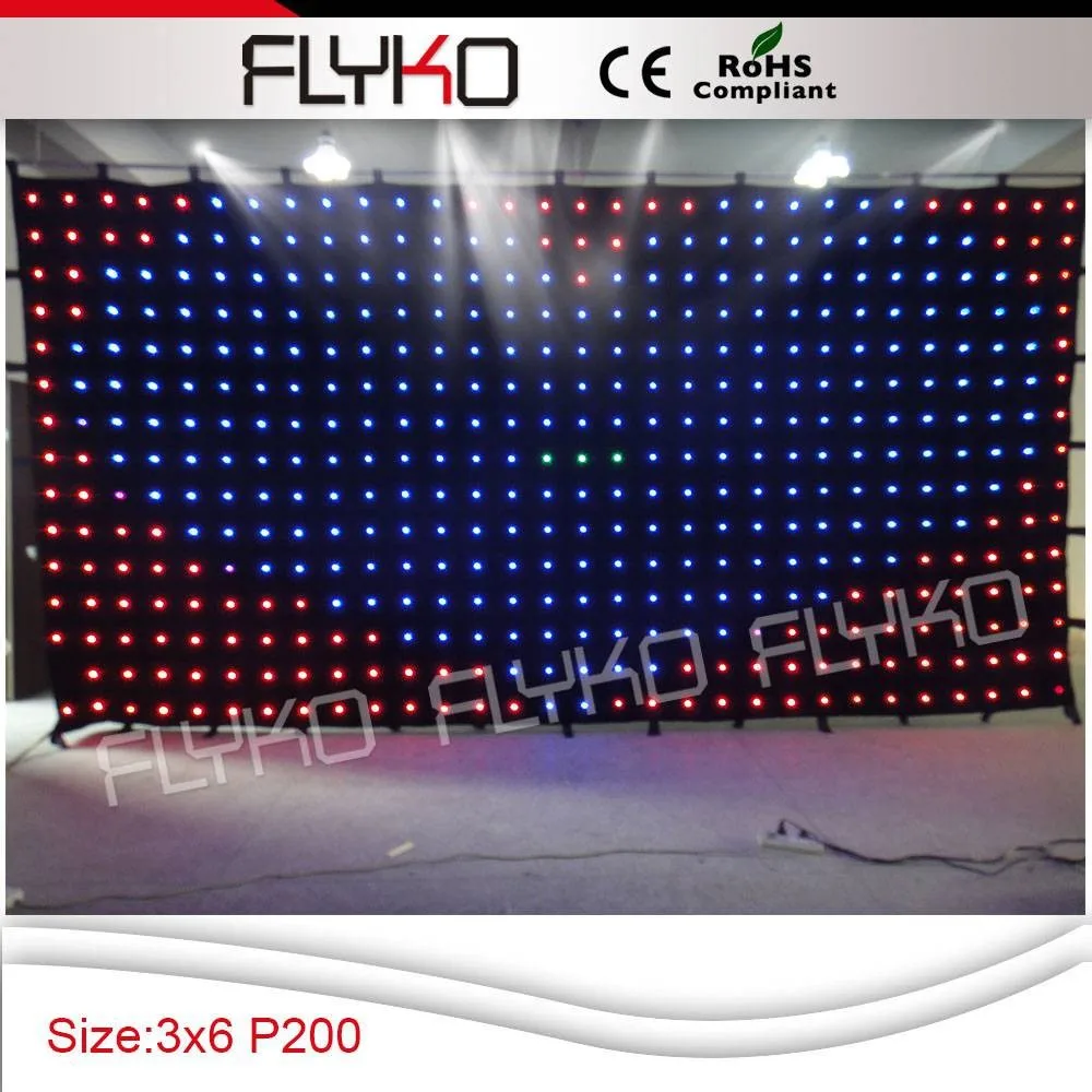 

Free shipping club disco xxx imagic smd led curtain lighting led video cloth