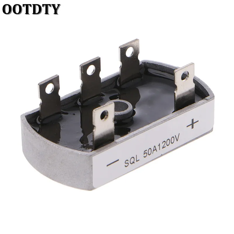 OOTDTY 50A 1200V Aluminum Metal Case 3 Phase Diode Bridge Rectifier 50Amp SQL50A Module