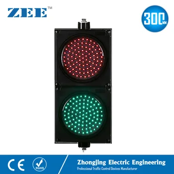 12 zoll 300mm LED Rot Grün Verkehrs Signal Lichter 220 V 12Vdc 24Vdc LED Verkehrs Zeichen