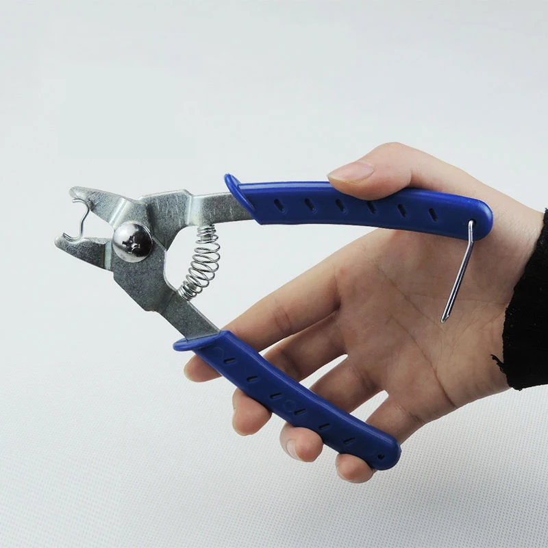 Hog Ring Pliers + Hog Rings M Nails Poultry Cage Installation Tools Fences Netting Tags Traps Cage