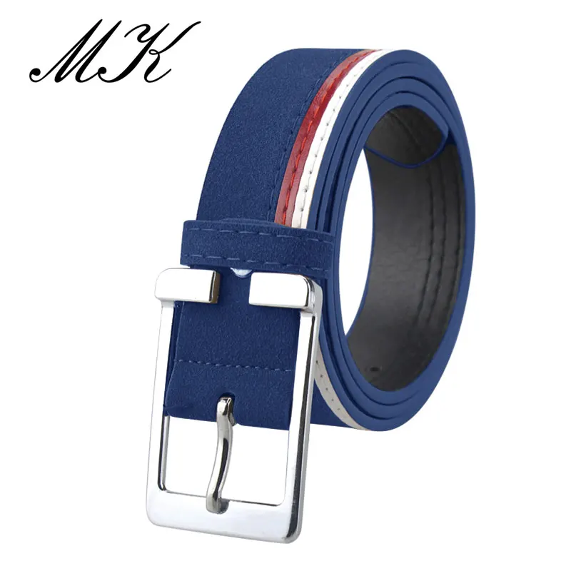 Maikun Men\'s Belts Leather Belts for Men Belt Metal Pin Buckle Belt for Casual Jeans High Quality Brand Male Strap 4 Colors