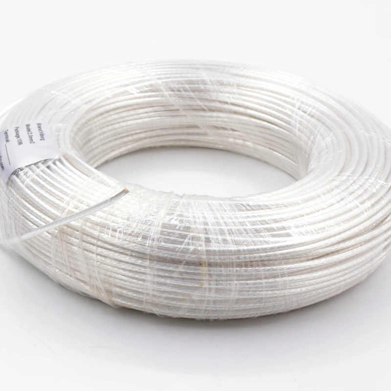 

10M Hifi wire OCC copper Pure Silver Plated Stranded Wire 2.0mm square for earphone wire