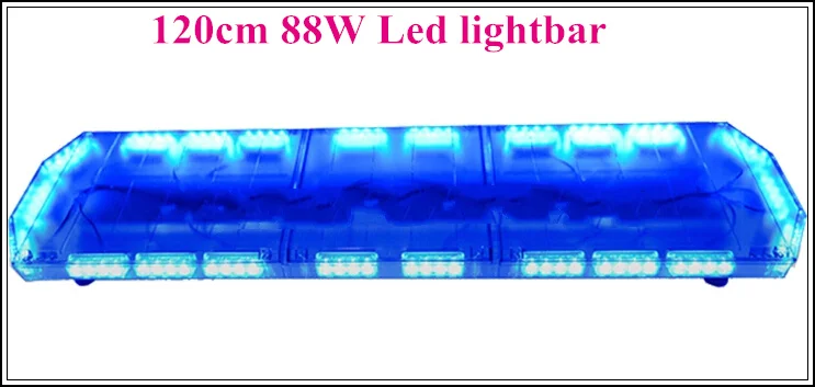 120cm 88W Led fire truck/ambulance/police emergency light bar,car warning light,strobe lightbar with controller,waterproof