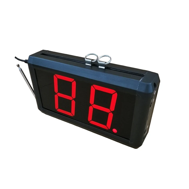 2-3 digit Number Screen Metal Shell Display Receiver Restaurant Electronic Wireless Calling Server System K-302