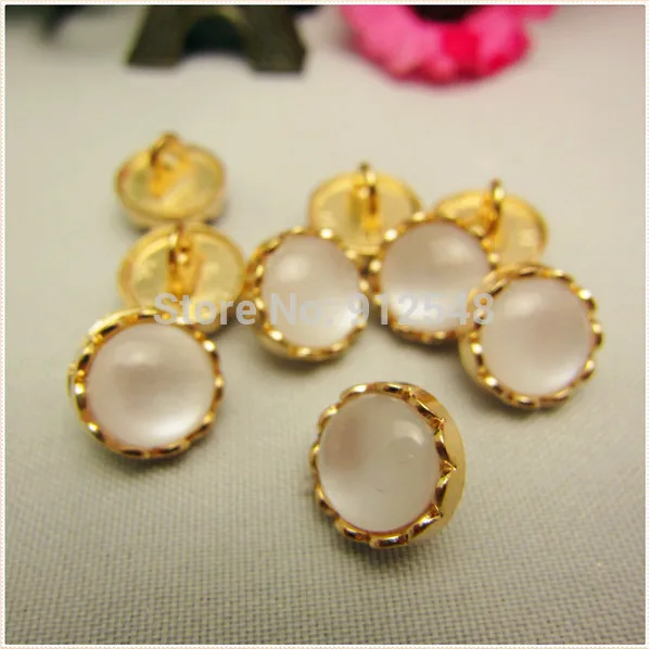 RS53029 10pcs,10mm metal button in Gold color,Imitation pearls Classic fashion buttons,garment accessories DIYmaterials