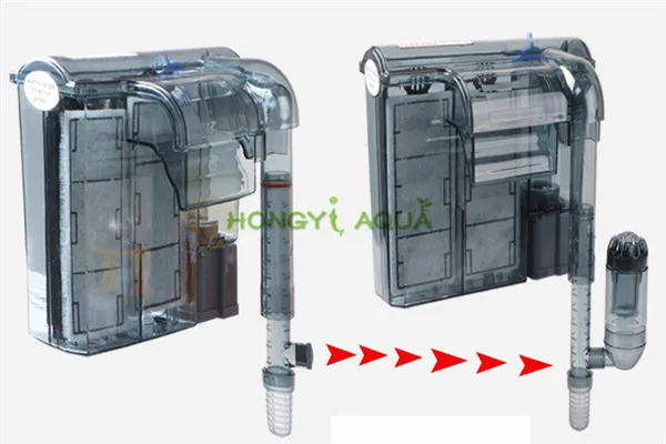 Aquarium Submersibl 3-in-1 External Hanging Fish Tank Power Filter HI-330 Waterfall External Aquarium Air Pump Surface Skimmer