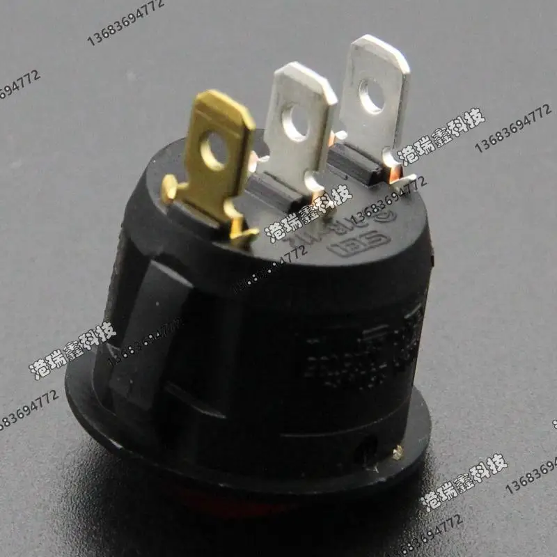 [SA]Power switch Taiwan New SCI red GREEN(3p)  BLACK(2p)  illuminated rocker switch 220V Round Rocker Switch R13-112B--50pcs/lot