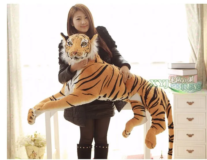 

stuffed toy , 130cm tiger prone tiger plush toy hugging pillow , birthday gift p2035