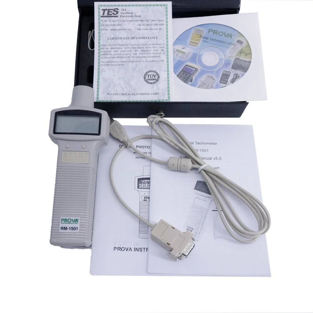 PROVA RM-1501 Portable Digital Tachometer Measuring Range 10.00 to 99,999 RPM