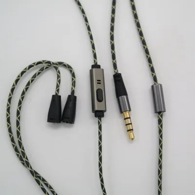 earphone replacement upgrade line for IE8I/IE80/IE8 with mic cut song function