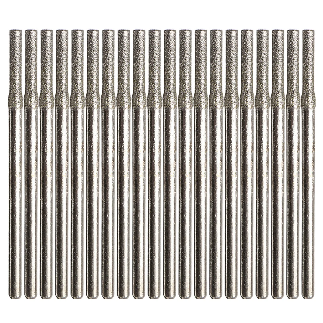 20Pcs/Lots 2mm Diamond Coated Hole Saw Solid Drill Bit For Glass Tile Ceramic Marble