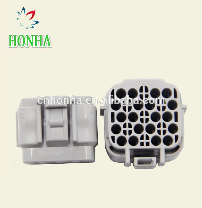 

High quality Free shipping 20 pcs/lots Gray female waterproof automotive 20 pin connector for Sumitomo 6189-0714