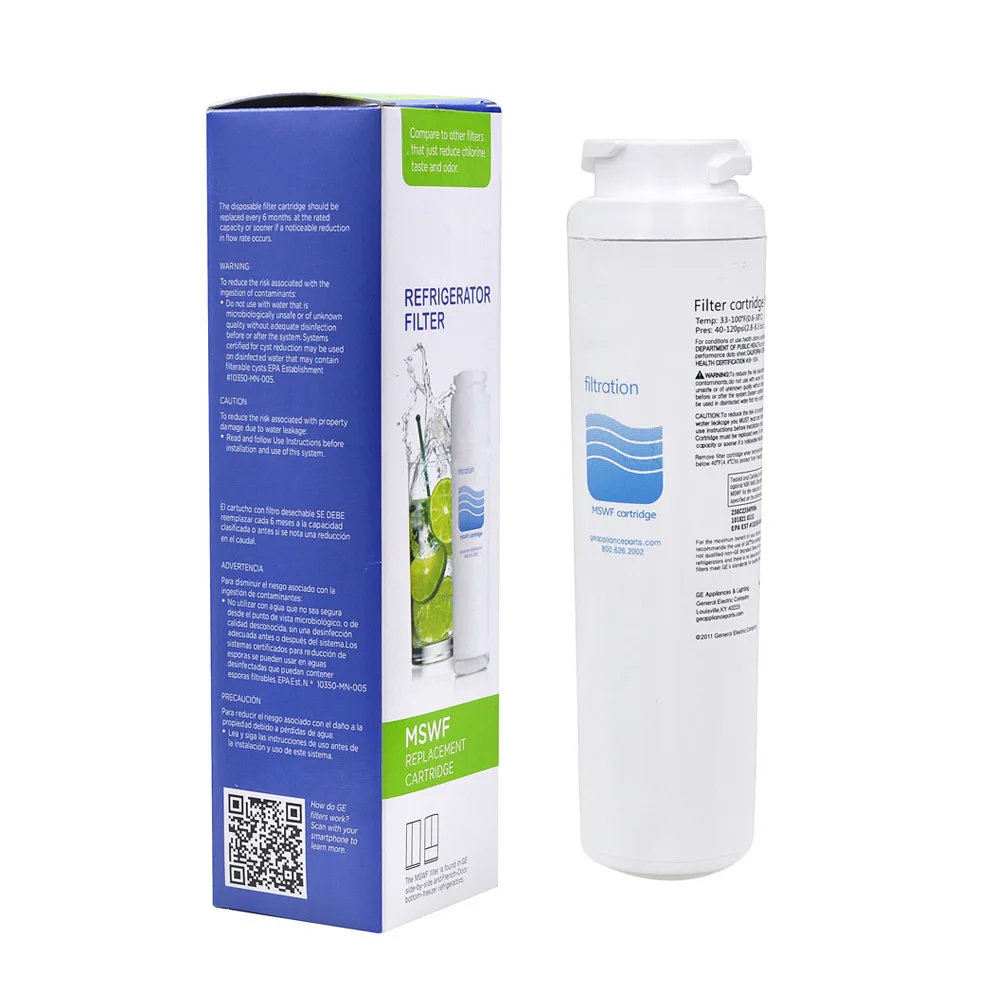 Water Filter Household Purifier Hydrofilter Mswf Refrigerator Water Filter Cartridge Replacement For Ge Mswf Filter 1 Piece