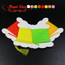 8 optional colors combed Polypropylene Floating Yarn 1yard/card dry fly parachute post fibers spinner wings fly tying materials