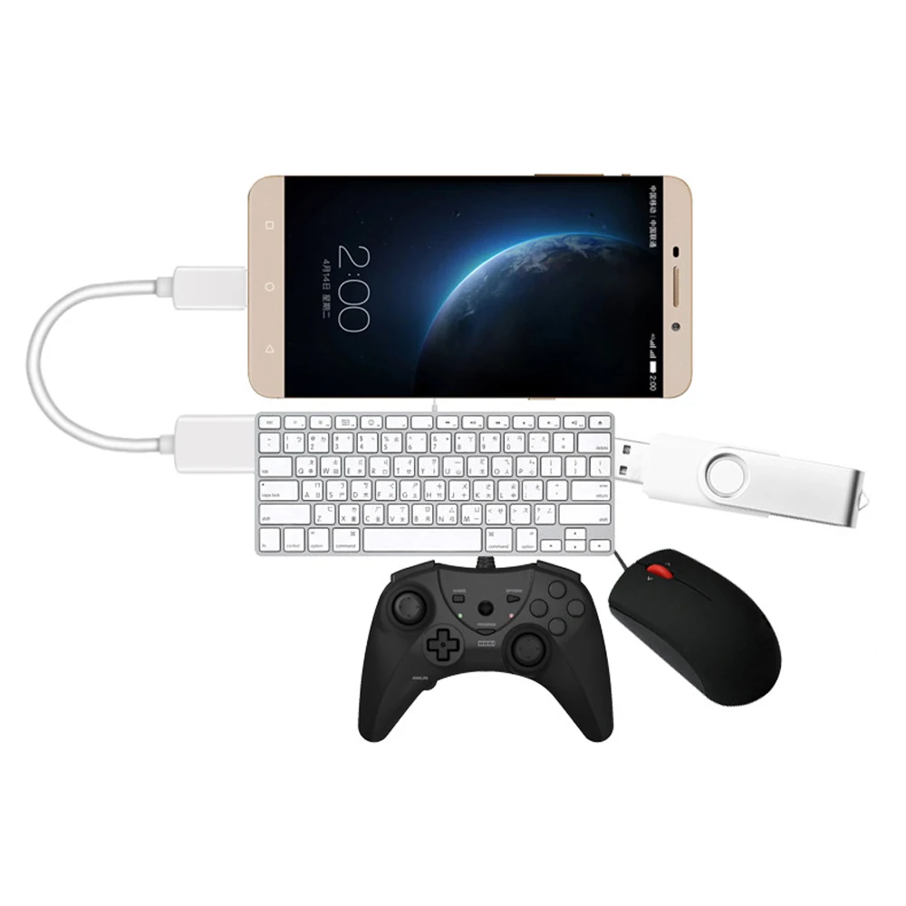 Cáp dữ liệu Loại C USB 2.0 Loại A Đến Nữ O-T-G Dữ Liệu Cáp Kết Nối