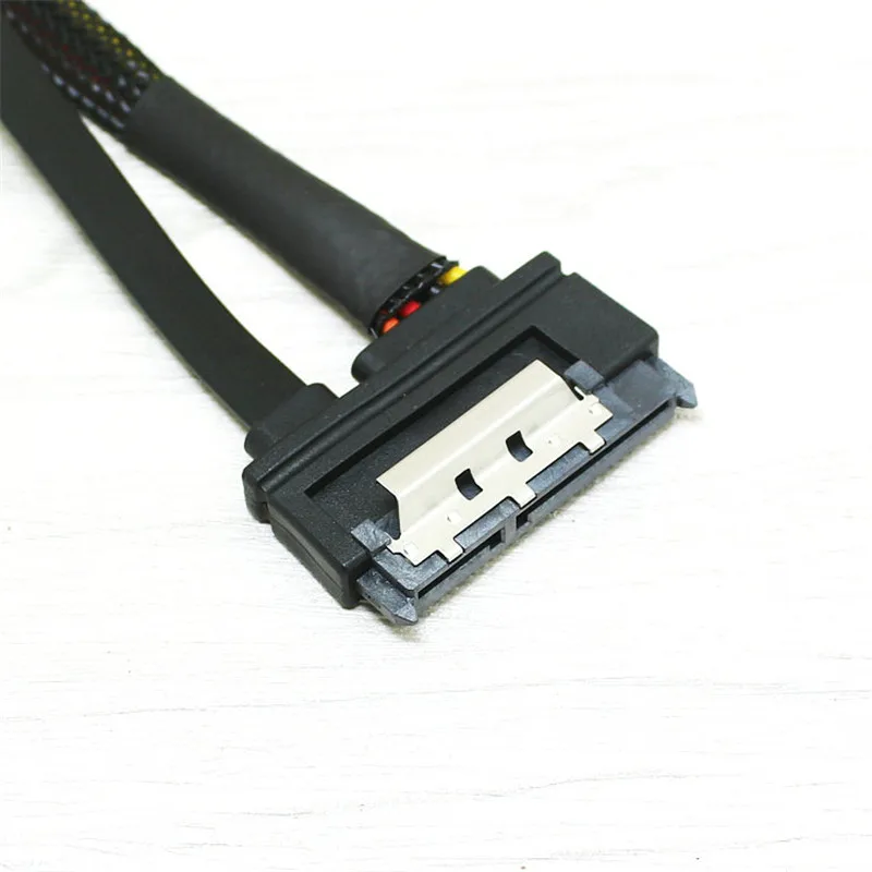 SATA 22 Pin Male To Female Sata Extension Cable SATA 3 III 6Gb/s 22 Pin Male to Female 7+15 Pin SATA Data HDD Power