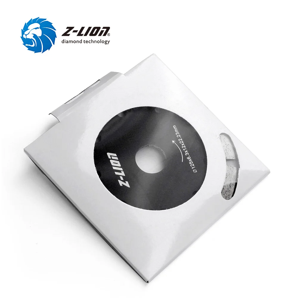 Z-LION-disco de sierra Circular con punta de diamante para pared, herramienta Rozadora, grietas, hormigón, mármol, 5\