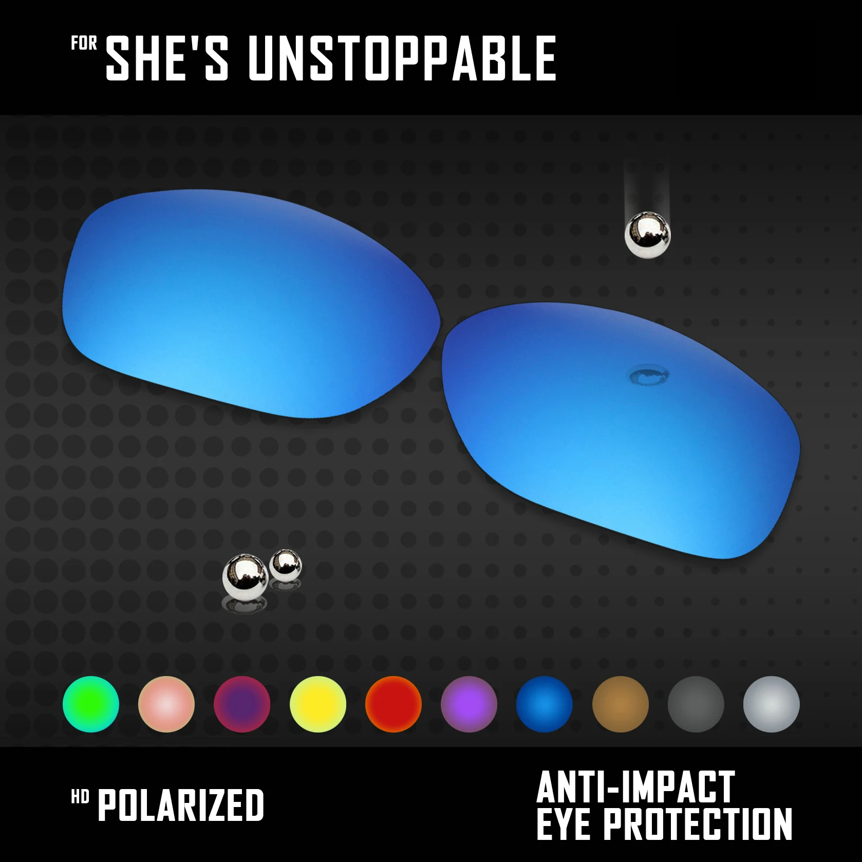 OOWLIT Lenses Replacements For Oakley She's Unstoppable OO9297 - 57mm Sunglasses Polarized - Multi Colors