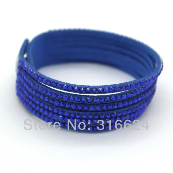 XQNI New Arrival Bangles Fashion Jewelry Crystal Men Leather Bracelets Trendy Mosaic Brand Rhinestone Classic Charm Bracelets.