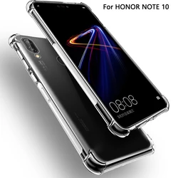 2025 Case For Huawei Honor note 10 Anti Knock Air Cushion Clear Transparent Thick Soft TPU Coque For Honor note10 Phone Cover