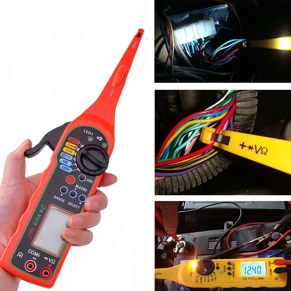 Multi-Functie Auto Circuit Tester Multimeter Lamp Auto Reparatie Automotive Elektrische Circuit Tester Multimeter 0V-380V spanning