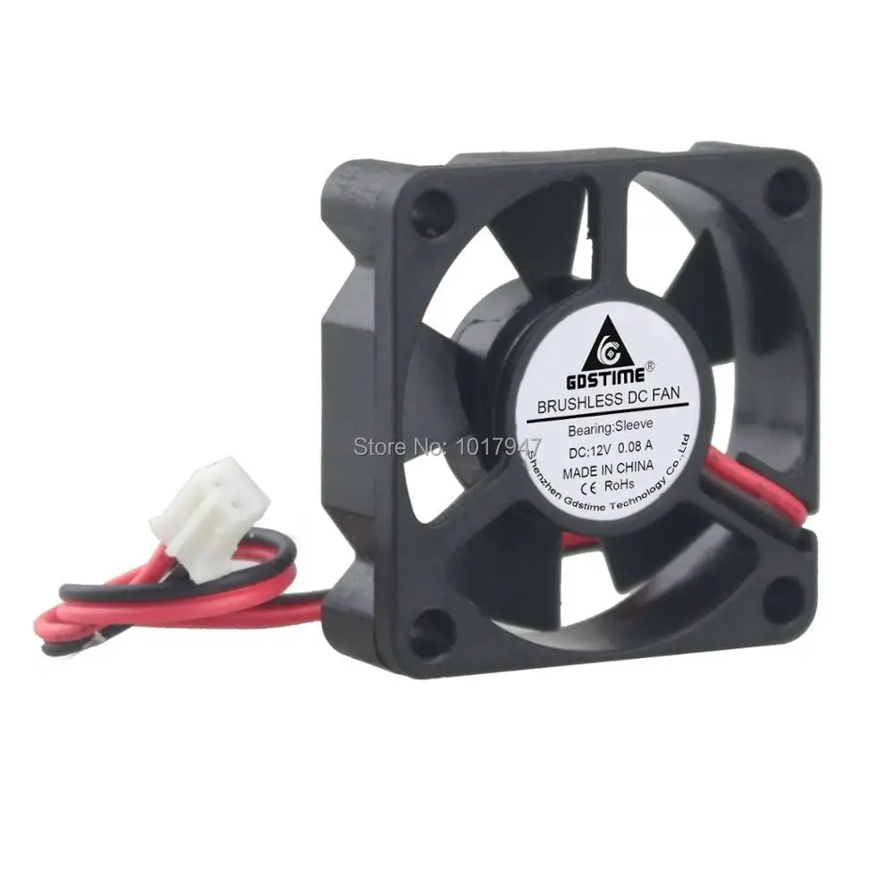 2 PCS LOT Gdstime DC 12V 35mm 35x10mm 3510S Mini Cooling cpu cooling fan