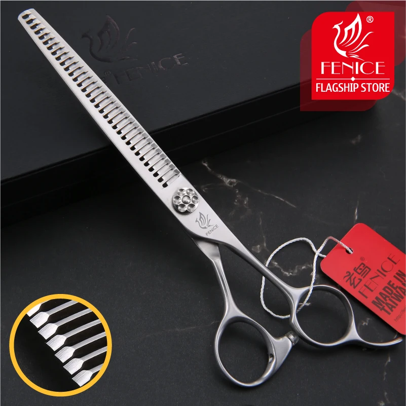 Fenice 7.0 inch Professional Pets Grooming Scissors Thinning Shears for Dogs/Cats Thinning Rate 65-70% Japan VG10