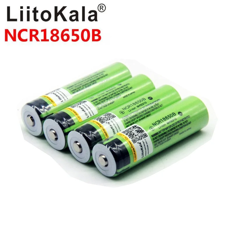 بطارية LiitoKala 18650 3400mAh بطارية 3.7 فولت NCR18650B بطارية ليثيوم أيون قابلة للشحن بطارية 18650 3400