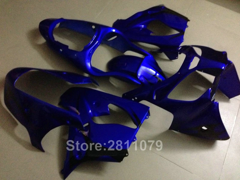 Hot sale plastic fairing kit for Kawasaki ninja ZX9R 2000 2001 blue black fairings set ZX9R 00 01 MK46