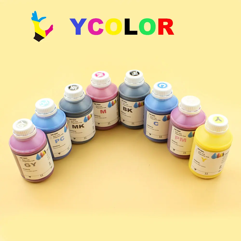 

DGYCJLFP 8*500ML/Bottle UV Dye ink for CANON PFI 57 cartridge for Canon PRO 540S 560S Large format inkjet printer