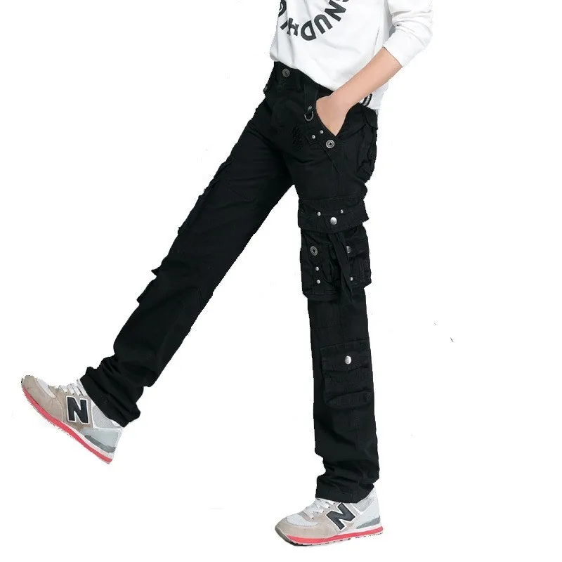 Dames Outdoor Sport Baggy Broek Plus Size Losse Multi Pocket Rechte Camo Cargo Broek Overall Trainingsbroek - afbeelding 1