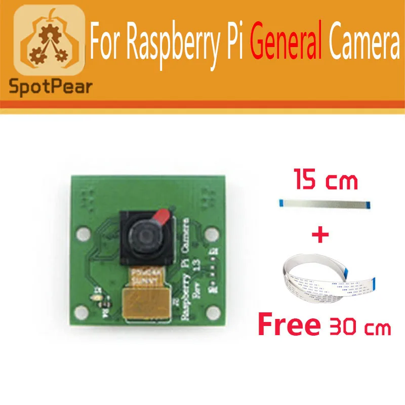 

Raspberry Pi General Camera Module,OV5647 Sensor 720p and 1080p HD Video at 30fp