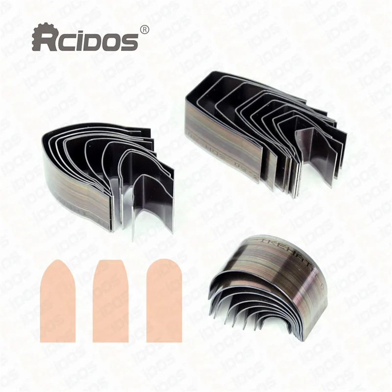 RCIDOS DIY Handwork เข็มขัดหนัง V Shape punch เครื่องตัด, สแควร์หนังเครื่องตัด, ญี่ปุ่นเหล็กหนัง fillet 8/10 pcs 15-40 มม.