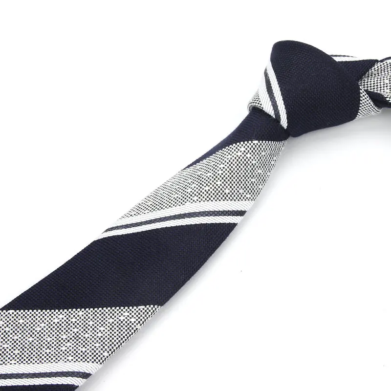 Fashion Tie Classic Men\'s Stripe Necktie Casual Cotton Suits Bowknots Neck Ties Male Business Skinny Slim Ties Colourful Cravat