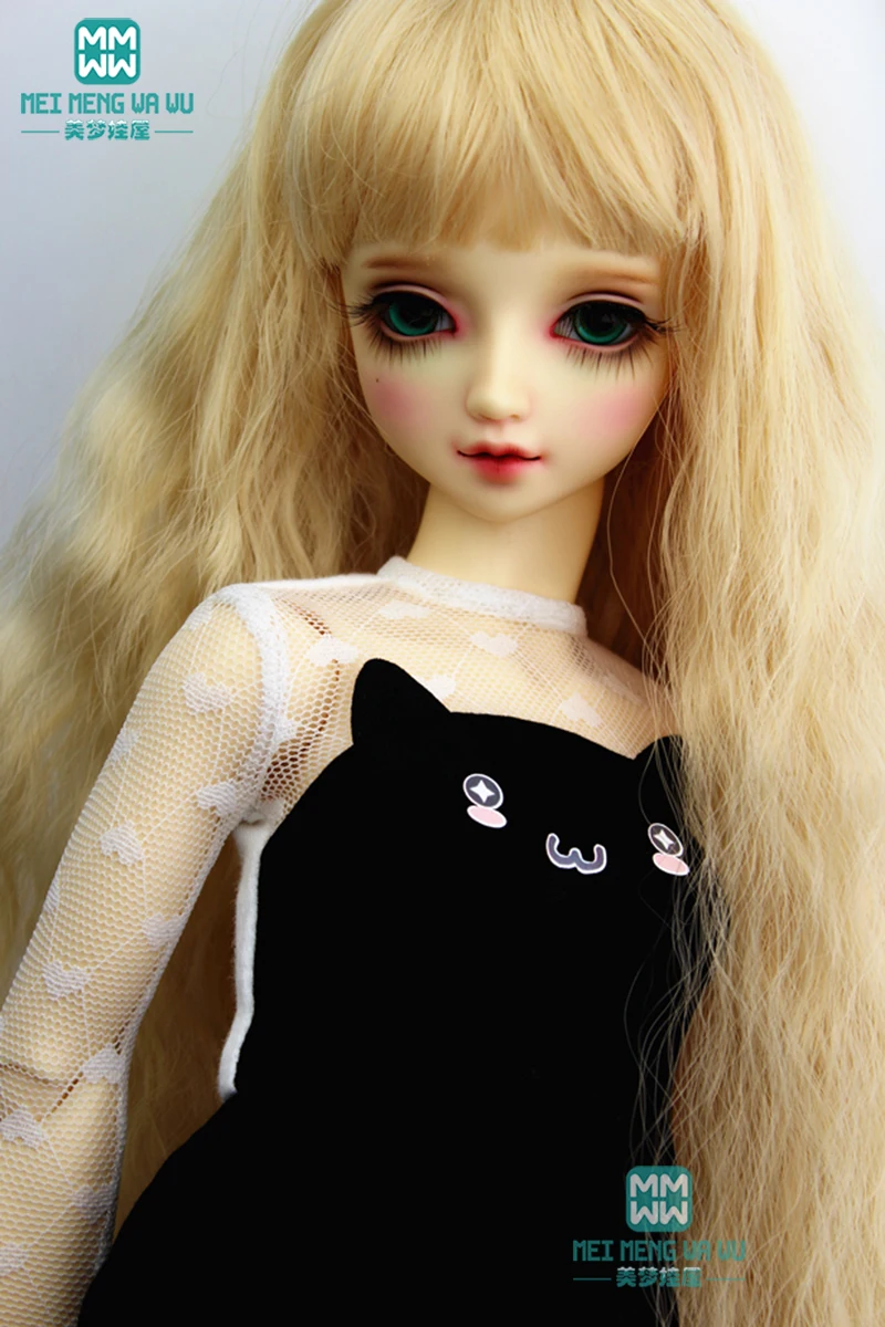 

BJD accessoires doll clothes girl dress for 60cm 1/3 BJD doll fashion black Cat ear quality temperament dress