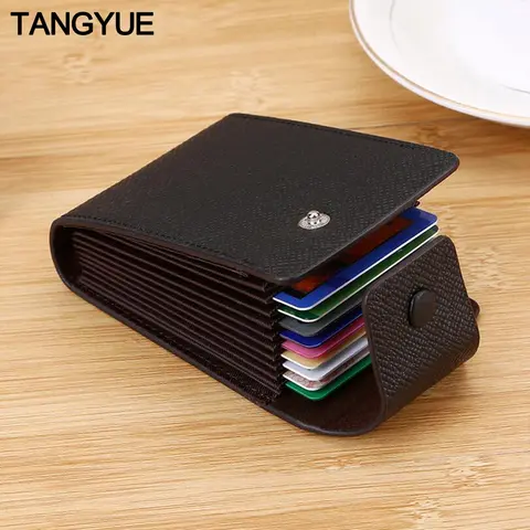 Leather Card Wallet TANGYUE