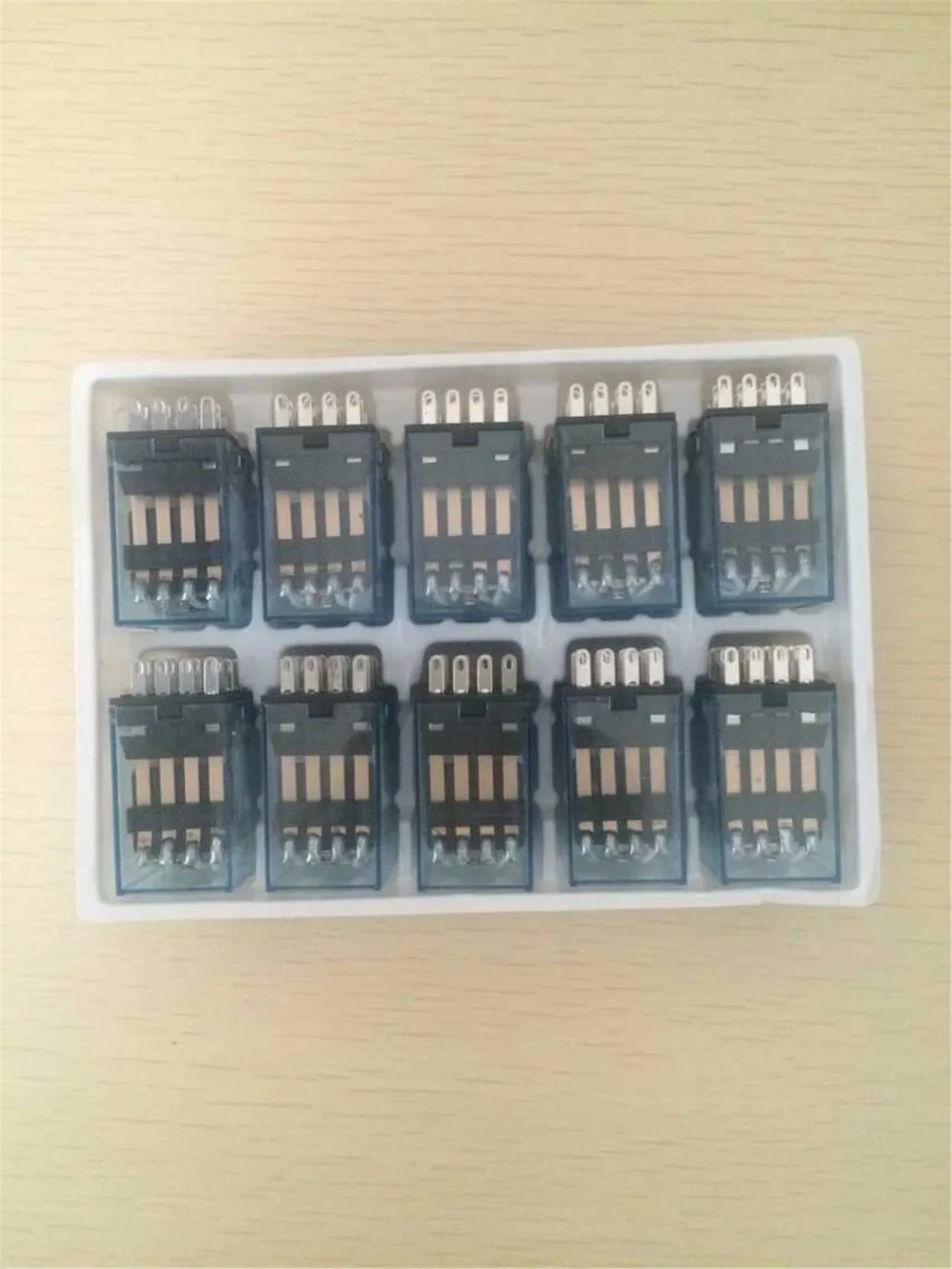 

10pcs Mini Relay MY4NJ 14 Pin 5A With LED Intermediate Relay 12VDC 24VDC 110VAC 220VAC