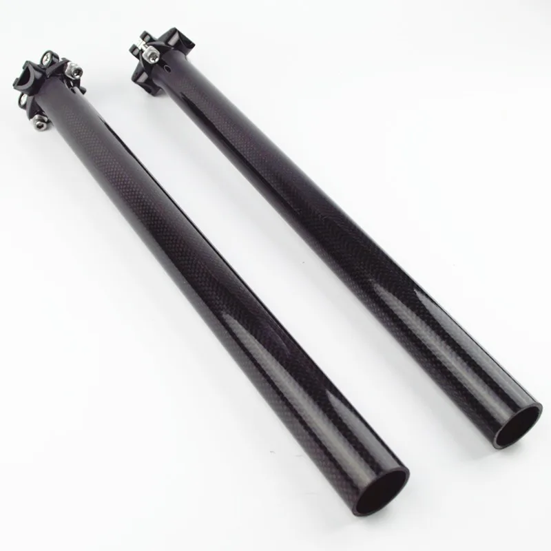 Carbon Fiber Cycling Bicycle MTB Bike Seat Posts Seatpost 3K 27.2/30.8/31.6*350/400/450mm