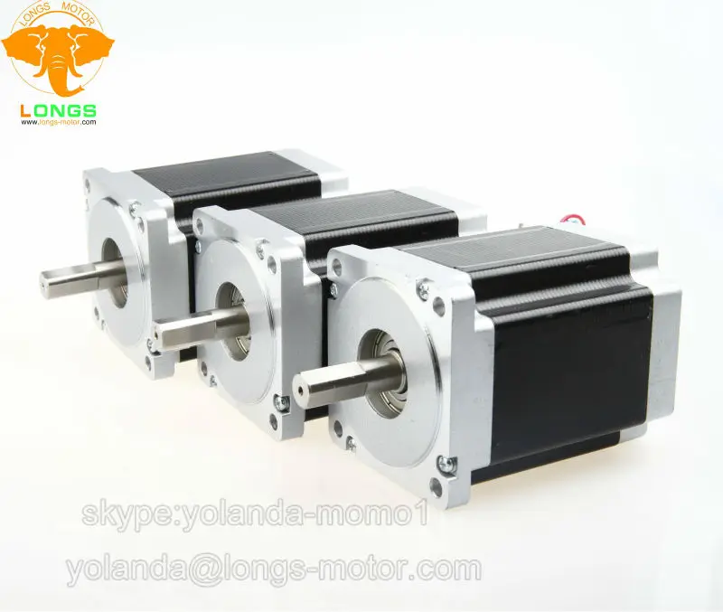 Hot sales 3PCS Nema 34 Stepper Motor 34HS1456 single shaft 1232oz-in 5.6A 118mm CNC Mill Cut Laser Engraving