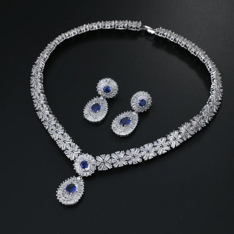 EMMAYA New Luxury 2017 Nigerian Wedding Accessories African CZ Beads Jewelry Sets Crystal Bridal Necklace For Brides