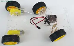 ロボットステアリングエンジン車のシャーシ 4 ホイール 2 モーター Arduino の Diy RC のおもちゃキットサーボリモコン